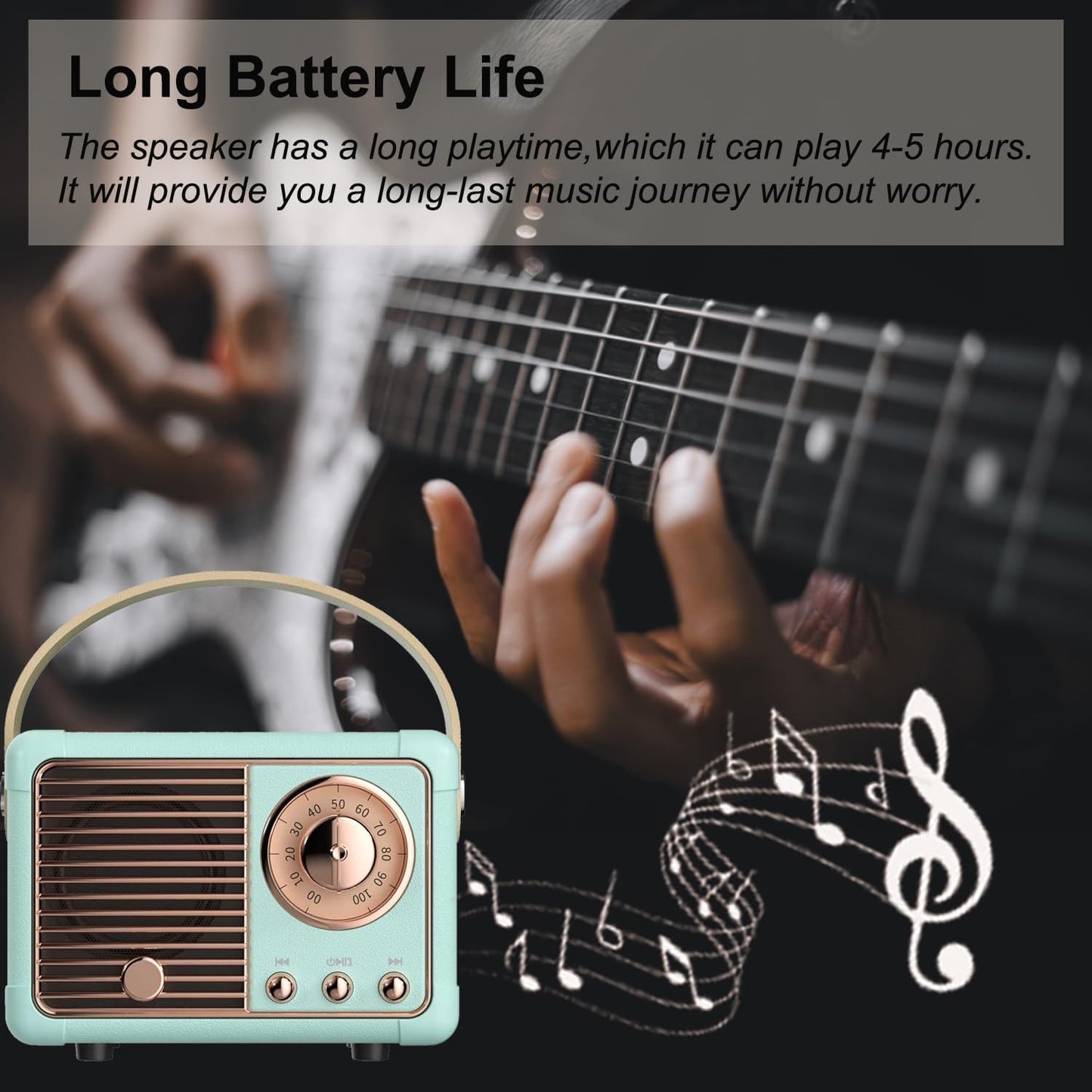 Mini Retro Portable Bluetooth Speaker