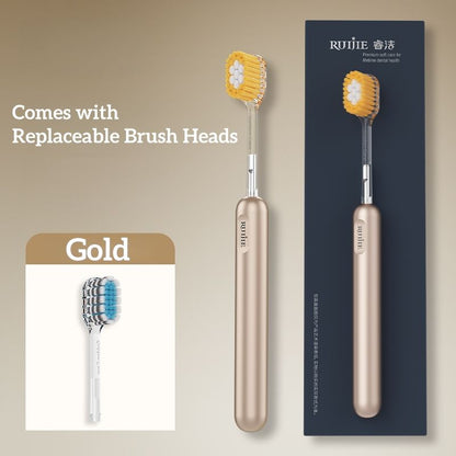 Toothbrush With Replaceable Brush Heads (Pack Of 2)