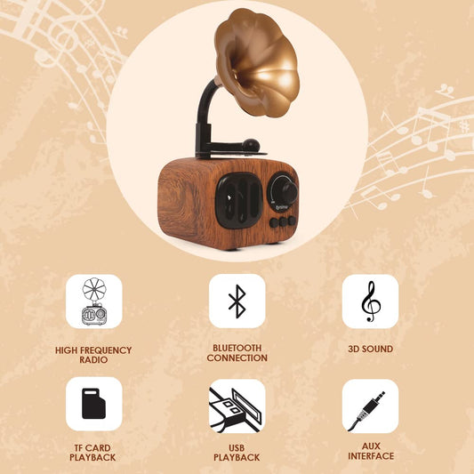 Gramophone Classic Retro Bluetooth Speaker