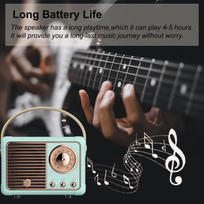 Mini Retro Portable Bluetooth Speaker