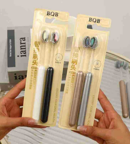 Toothbrush With Replaceable Brush Heads (Pack Of 2)