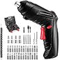 Electric Screwdriver 47 in 1 Rotatable Cordless Screwdriver Drill with Built-in Drill Screw Driver Kit 4.2v lithium battery for Home Office Phone Watch Camera Laptop Installation Tool Kit